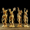 Boxwood Dunhuang Flying Apsaras in Wood